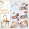 Moinchore 40 Pack Religious Baptism Party Favor Bag Small First Communion Gift Bag with Handle White Peony Cross Christian Paper Tote with Bow for Church Wedding Confirmation 5.5 x 2.4 x 4.7 view 3