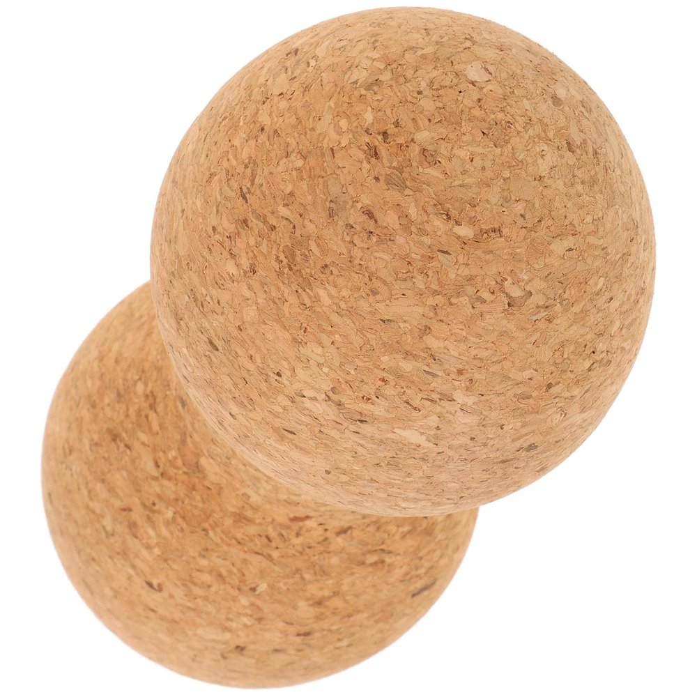 Abaodam Cork Massage Peanut Ball 8X16Cm Non-Slip Muscle Roller for Deep Tissue Massage and Back Therapy for Neck Spine and Yoga