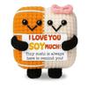 EQIUAG Mini Funny Handmade Crochet Sushi, Positive Emotional Support Sushi Gifts for Women Men Coworker view 1