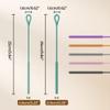 2/5pcs Silicone Straw Brushes, Reusable Straw Brush (6mm + 9mm) Water Bottle and Straw Cleaner Brush Long Handle for Cleaning Narrow & Wide Straws, Tumblers (2, Grey) view 2