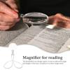 ERINGOGO Neck-Worn Reading Magnifier for Seniors and, White Hands-Free Magnifying Glass for Embroidery, Cross Stitch, Craft Work, and Book Reading view 4
