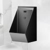 DXLNNW Automatic Sensor Urinal Toilet Universal Washout Urinal,304 Stainless Steel Men's Bathroom Urinal, Touchless Flush,Vertical Toilet for Home, Hotel, Bar, Airport Black view 1