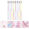 CHILDWEET Soft Bristle Toothbrush for Adults 8pcs Travel and Home Use, Compact Small Head, Japanese Macaron Colors, Portable Tooth Cleaning Brush Set for Sensitive Teeth Care view 4