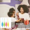 Anneome 8Pcs Toothbrush Set with Gentle Soft Bristles for Ages 3-12, Cartoon Crocodile Design Manual Tooth Cleaning Tool for Daily Oral Care view 4