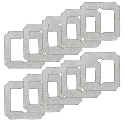 10Pcs Mopping PadsCompatible For EcovacsCompatible For WINBOTMINI Spare Parts W-CC02-0012 Window Vacuum Cleaner Cleaning Mop Cloth Replace