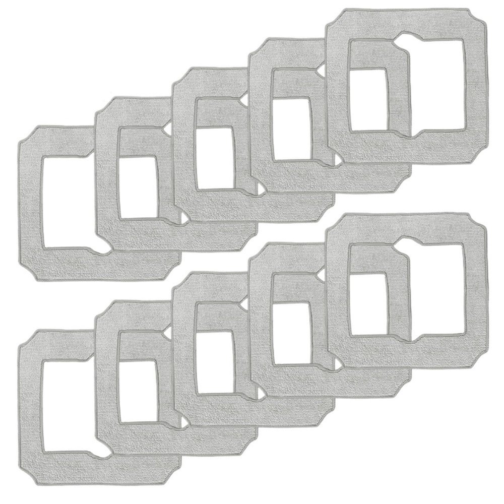 10Pcs Mopping PadsCompatible For EcovacsCompatible For WINBOTMINI Spare Parts W-CC02-0012 Window Vacuum Cleaner Cleaning Mop Cloth Replace