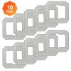 10Pcs Mopping PadsCompatible For EcovacsCompatible For WINBOTMINI Spare Parts W-CC02-0012 Window Vacuum Cleaner Cleaning Mop Cloth Replace view 2