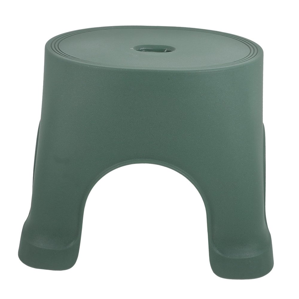 UTHCLO Non-Slip Bathroom Step Stool Small Plastic Foot Stool with Anti-Skid Surface Lightweight for Home Bath Use Green