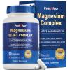 12 in 1 Magnesium Complex, Magnesium Supplement 1000mg with Glycinate, Citrate, Malate, L-Threonate,Taurate, Sleep Support, Third-Party Tested, Vegan & Easy to Swallow90 Days Supply view 1
