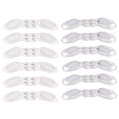Hoement Wear-Resistant High Heel Shoes Heel Cushions 6 Pairs Invisible Anti-Slip and Comfort in Women's Foot Health