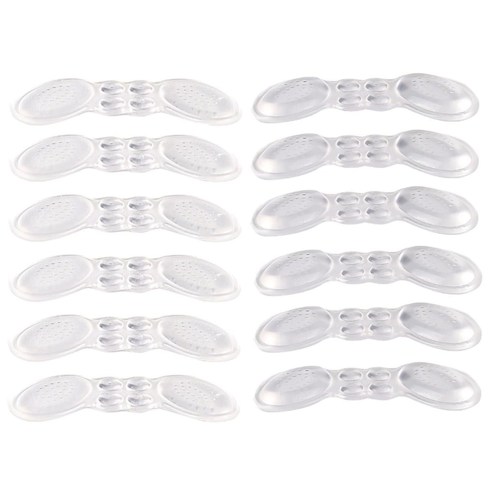 Hoement Wear-Resistant High Heel Shoes Heel Cushions 6 Pairs Invisible Anti-Slip and Comfort in Women's Foot Health
