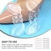 Hoement Wear-Resistant High Heel Shoes Heel Cushions 6 Pairs Invisible Anti-Slip and Comfort in Women's Foot Health view 4