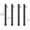 Yosoo Health Gear Adjustable Folding Table Risers Extenders - 4Pcs Stainless Steel Leg Extensions for Enhanced Height (Type A 17.3in(44cm)) view 4
