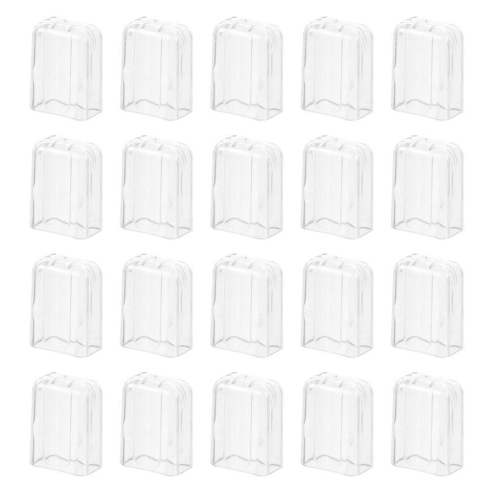 Mikinona 20Pcs Toothbrush Covers Travel Toothbrush Caps Dustproof Shields Compatible for Manual Brushes Bathroom and Travel Use