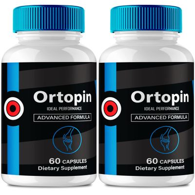 Ortopin Capsules, Official Ortopin Joint Supplement Pills - Maximum Strength, All Natural Formula to Fortify Bones, Movement and Bolster Flexibility, Orto Pin Joint Support Reviews (2 Pack)