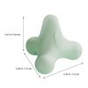 Hemobllo 2Pcs Myofascial Massage Balls Set for Sore Muscle Relief, Portable Back and Neck Massagers, Soft Pastel Pink and Pine Green Fascia Release Therapy Balls for Fitness and Muscle view 2