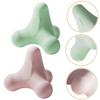 Hemobllo 2Pcs Myofascial Massage Balls Set for Sore Muscle Relief, Portable Back and Neck Massagers, Soft Pastel Pink and Pine Green Fascia Release Therapy Balls for Fitness and Muscle view 4