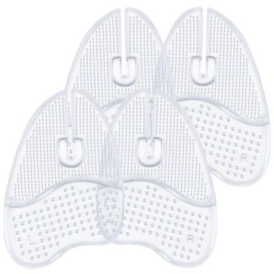 BUTIFULSIC 2 Pairs Ball of Foot Cushions Adhesive Metatarsal Forefoot Toe Pads Half Sole Inserts for WomenS Sandals and High Heels Relief Foot Comfort