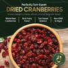 Cravers Delight Dried Cranberries 32 oz Whole Dry Cranberry Dried Fruit for Snacking or Baking Lightly Sweetened in Giftable Resealable Pouch Non-GMO Gluten Free Vegan Snack for Adults (2 Lb) view 2