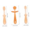 ERINGOGO Silicone Toothbrush 3pcs Newborn Oral Cleaner Tongue Brush Soft Gum Care for Babies view 2