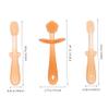 Abaodam Silicone Toothbrush Tongue Cleaner 3pcs, Soft Oral Care Set for Newborns, Tongue Scraper Tool for Mouth Cleaning and Teething Care view 2