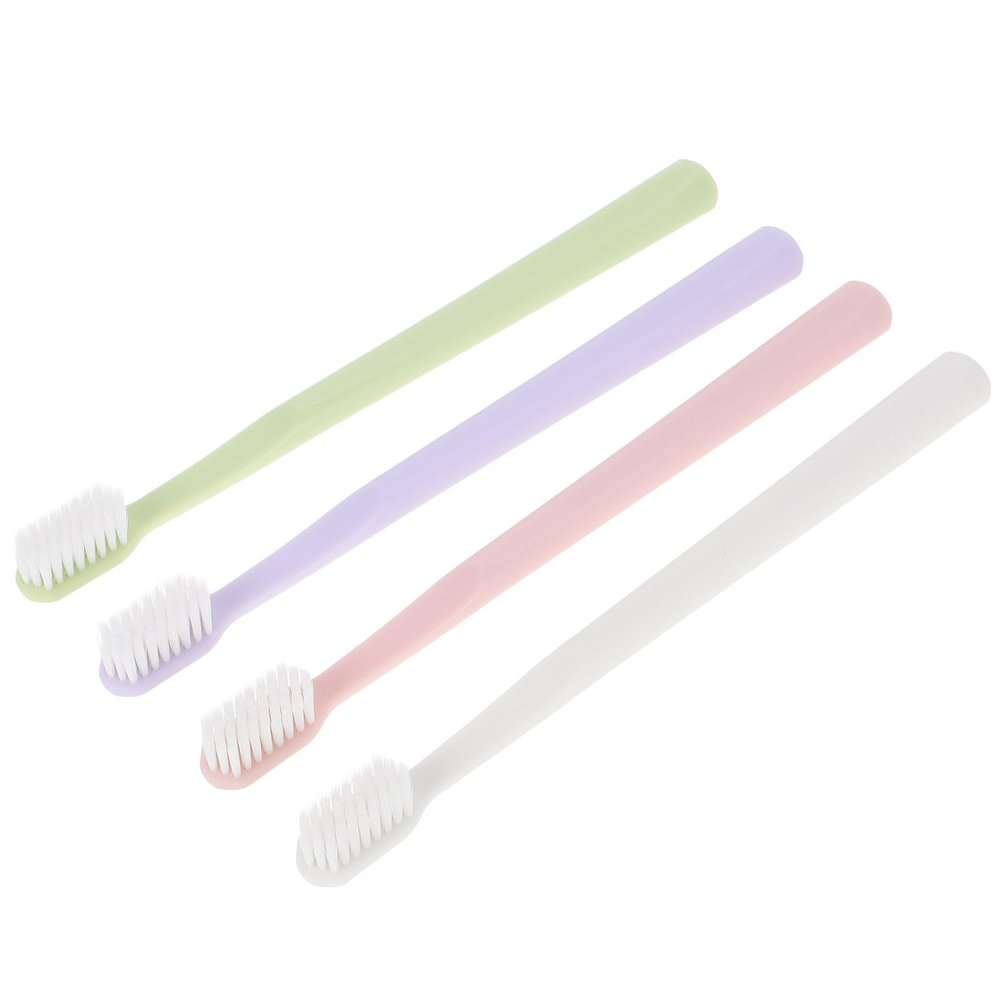 WEKAMOS Wheat Straw Toothbrush Set 8Pcs with Soft Bristles and Protective Caps, Travel Portable Manual Toothbrushes for Camping and Daily Oral Care