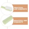 WEKAMOS Wheat Straw Toothbrush Set 8Pcs with Soft Bristles and Protective Caps, Travel Portable Manual Toothbrushes for Camping and Daily Oral Care view 3