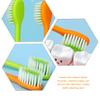 KOMBIUDA Manual Toothbrushes 4Pcs Soft Bristle Cartoon Carrot and Radish Design Toothbrush Set for Daily Oral Care Boys and view 2