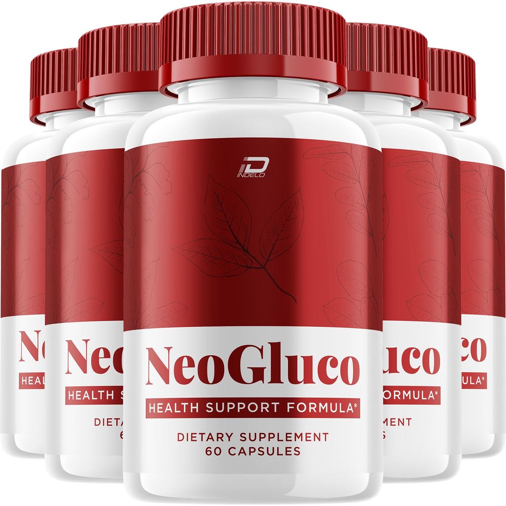 NeoGluco Capsules Neo Gluco Natural Blend Daily Health Vitamins Supplement (5 Pack - 300 Capsules)
