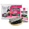 Jayone Roasted Gat Gim Seaweed Snack - Spicy Carbonara Flavor, Korean Nori Seaweed Snacks, No Plastic Tray 20 Pack, Low Fat, 20 x 0.14 oz view 1
