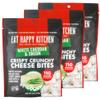 Eat Happy Kitchen Crispy Cheese Bites, White Cheddar & Onion, 2 oz (Pack of 3) Crunchy Real Cheese Snack 11g Protein Low Carb Gluten Free, No Sugar Added, Nothing Artificial view 1