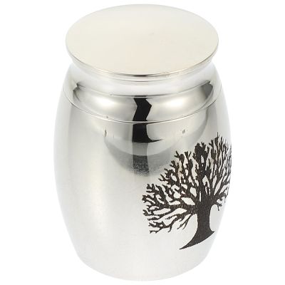 BIUDECO Metal Pet Urn Cremation Container Bone Ash Casket Stainless Steel Mini Pet Cinerary Urn for Dog Ashes Keepsake Memorial and Loved Ones