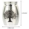 BIUDECO Metal Pet Urn Cremation Container Bone Ash Casket Stainless Steel Mini Pet Cinerary Urn for Dog Ashes Keepsake Memorial and Loved Ones view 2