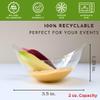 1000ct Tiny 2oz Disposable Mini Petal Dessert Bowl | Recyclable Clear Plastic Dessert Cup for Ice Cream | Extra Small Plastic Bowls | Ideal Tasting Cups for Weddings and Parties | CMJJ view 3
