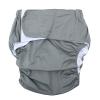HIAKDOFT Adjustable Gray Absorbent Cloth Reusable Adult Diaper, Washable Elderly Incontinence Briefs, Waterproof Protection for Men and Women, One Size Fits Waist 15-38 Inches view 1