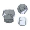 HIAKDOFT Adjustable Gray Absorbent Cloth Reusable Adult Diaper, Washable Elderly Incontinence Briefs, Waterproof Protection for Men and Women, One Size Fits Waist 15-38 Inches view 4