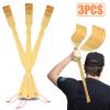 3pcs Long Handle Back Scratcher Natural Bamboo Pick Itch Relief Handcraft Tools view 3