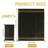 150 Pack Black and Gold Paper Napkins Black Napkins Disposable Gold Line Dinner Napkin Black Cocktail Napkins Decorative Guest Napkin Hand Towels for Bathroom Wedding Graduation Party Decorations view 3