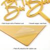 10PCS Happy Birthday Cake Toppers, Gold Acrylic Birthday Cake Picks, Happy Birthday Cake Decoration Signs for Birthday Party, Anniversary, Wedding & Celebration, 5.31" 4.80" view 3