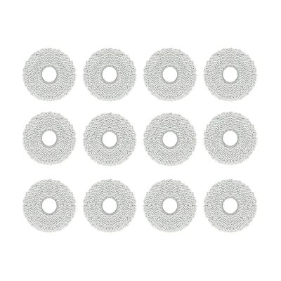 12Pcs Robot Vacuum Cleaner Mop Cloth Pads Replacement Spare Parts,Compatible For Xiaomi M30 Pro/C107