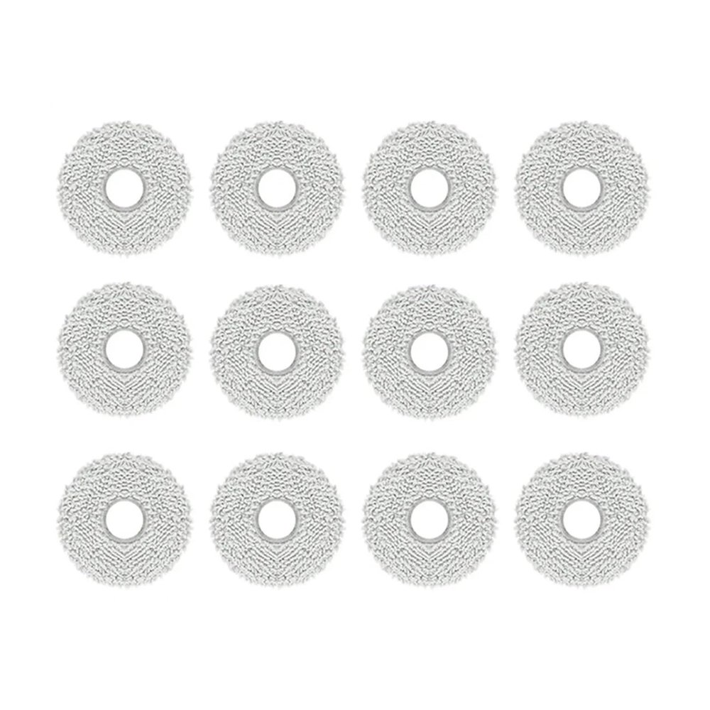 12Pcs Robot Vacuum Cleaner Mop Cloth Pads Replacement Spare Parts,Compatible For Xiaomi M30 Pro/C107