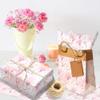 100sheets Pink Blossom Tissue Paper Floral Patterns Wrpping Tissue DIY Gifts Wrap Art Paper for Wedding Birthday Baby Shower Springpring Tea Party Decorations,13.8 x 19.7 inches, view 2