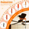 LAANPOLE 30FT Reach Ceiling Fan Cleaner Duster, Fan Blade Cleaner Kit with 5-24FT Extension Pole, Microfiber Duster & Replaceable Cleaning Cloth for Blades, Ceiling, Furniture view 2