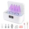 Dental Ultrasonic Retainer Cleaner, Retainer Cleaner for Dentures,Mouth Guard,Jewelry,Eyeglasses,Toothbrush Heads,Ultrasonic Dentures Cleaner with 4UV-C,49kHz Professional Ultrasonic Cleaner Machine view 1