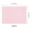 UNIQOOO 120 Sheets Dusty Pink Gingham Tissue Paper, Buffalo Plaid Gift Wrapping Tissue DIY Art Craft Tissue Paper for Wedding Birthday Baby Shower Bouquet Supplies, 20 x 14 Inch view 3
