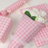 UNIQOOO 120 Sheets Dusty Pink Gingham Tissue Paper, Buffalo Plaid Gift Wrapping Tissue DIY Art Craft Tissue Paper for Wedding Birthday Baby Shower Bouquet Supplies, 20 x 14 Inch view 4