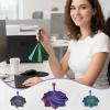 3D Printed Expanded Fractal Sensory Fidget Star,Expanded Fractal Fidget Toys,Decagon with Handl,Honeycomb Whirling Spiral Design,for ADHD & Stress Relief Adults (Multicolor, 4.53in) view 4