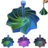 3D Printed Expanded Fractal Sensory Fidget Star,Expanded Fractal Fidget Toys,Decagon with Handl,Honeycomb Whirling Spiral Design,for ADHD & Stress Relief Adults (Blue Green, 4.53in) view 1