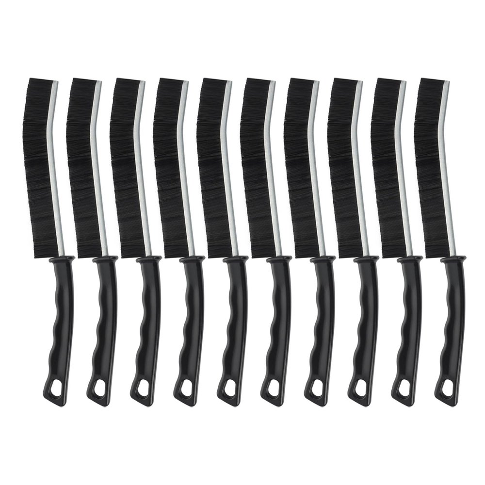 10 Pcs Crevice Cleaning Brush Set, Hard Bristle Narrow Gap Brush Home Tile Grout Scrub Brush Sink Faucet Window Frame Tight Spaces Corners Cleaner Tools for Kitchen Bathroom Toilet