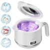 Dental Cleaning Pod, 45kHz Ultrasonic Retainer Cleaner Machine for Dentures, Mouth Guards, Braces, Aligners, Night Guard, Digital Timer, 5 Modes, 200ML Capacity, White view 1
